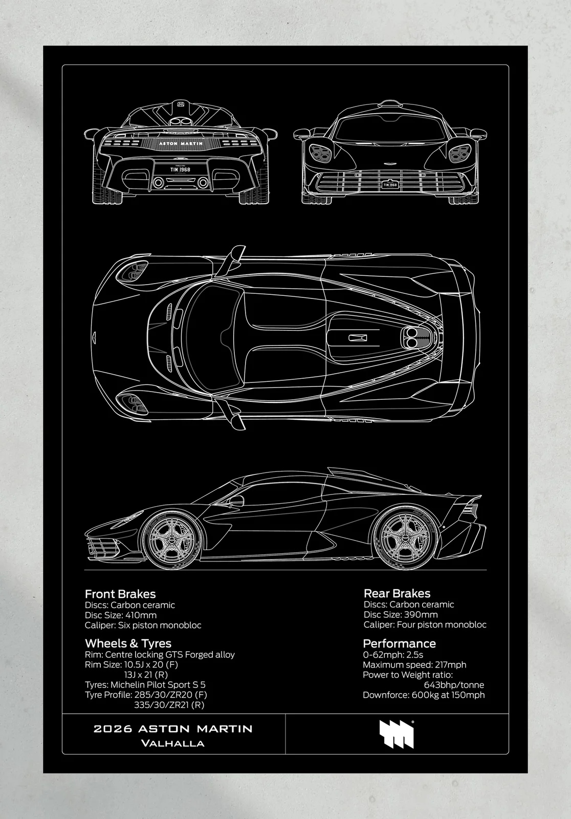 2026 Aston Martin Valhalla, the print, portrait